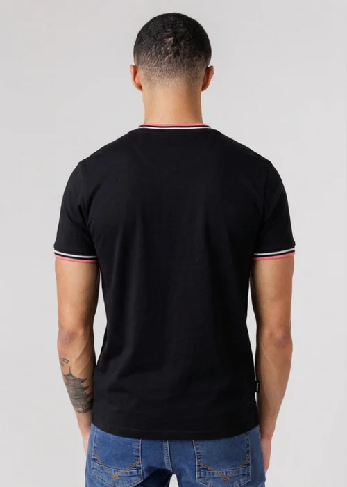 Firetrap Black Regular Fit Cotton Crew T Shirt - M Image 2