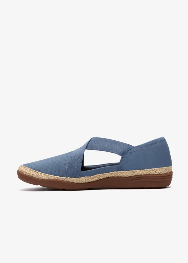 Clarks Womens Blue Elaina Dusk Nubuck Standard