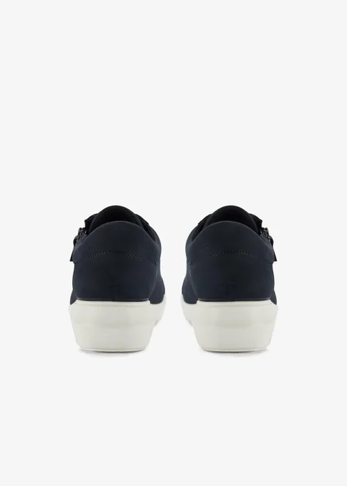 Clarks Womens Blue Un Bay Lace Nubuck Standard - 5 Image 4