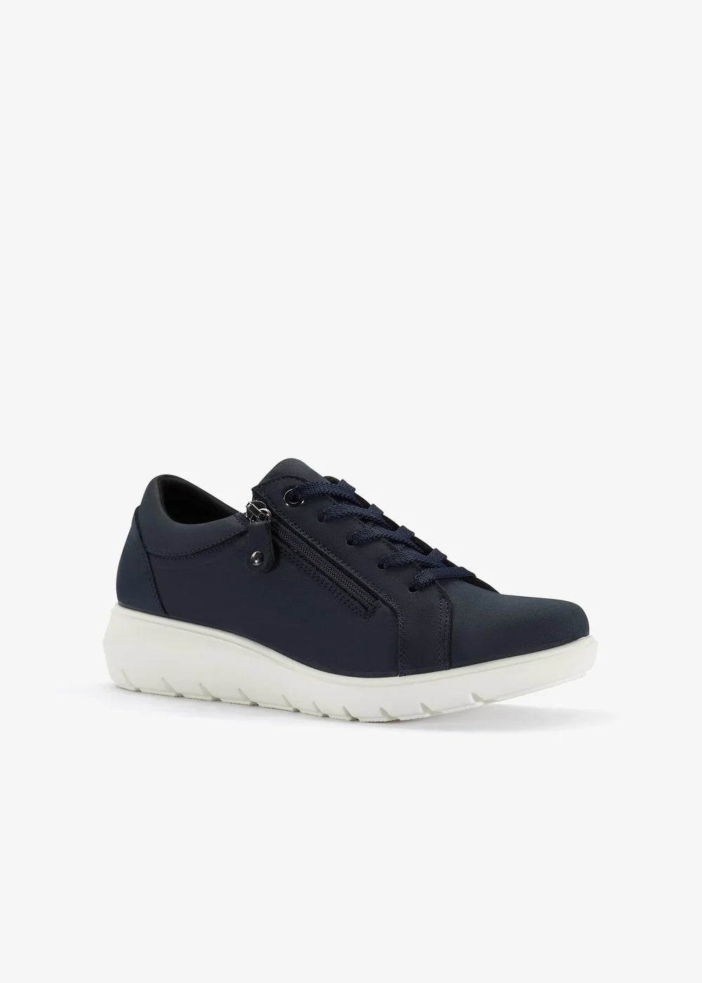 Clarks Womens Blue Un Bay Lace Nubuck Standard - 5 Image 5