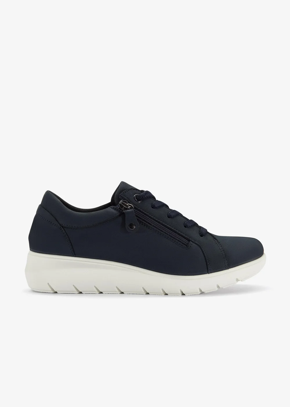 Clarks Womens Blue Un Bay Lace Nubuck Standard - 5 Image 1