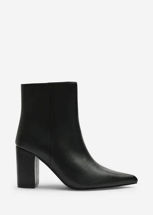 Where's That From Ebrina Dark Brown Pointed Toe Block Heeled Ankle Boot - 7 Image 1