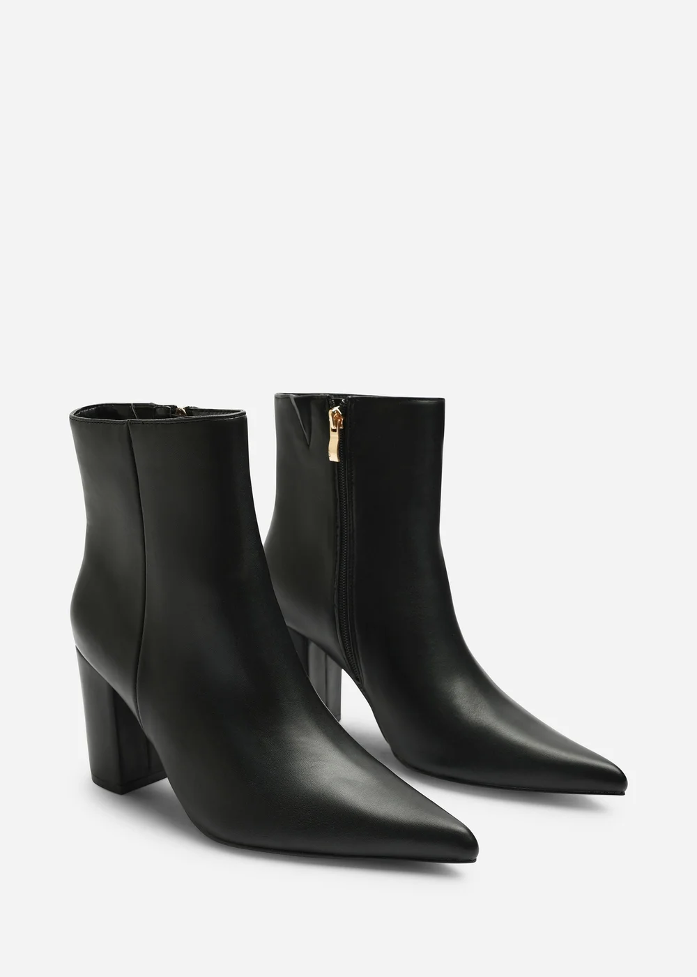 Where's That From Ebrina Dark Brown Pointed Toe Block Heeled Ankle Boot - 7 Image 3
