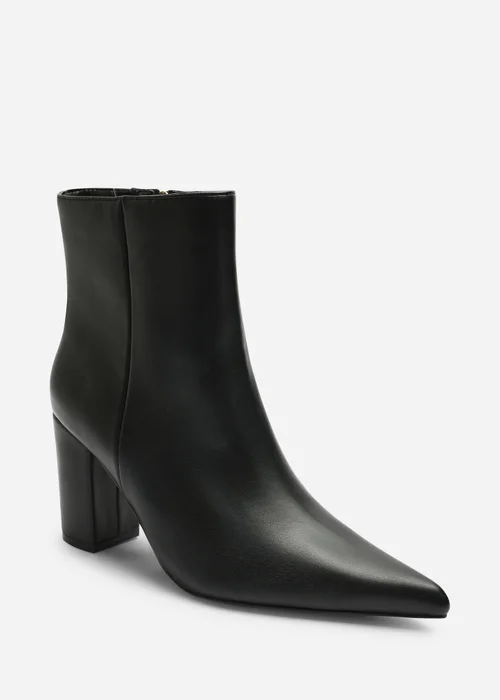 Where's That From Ebrina Dark Brown Pointed Toe Block Heeled Ankle Boot - 7 Image 2