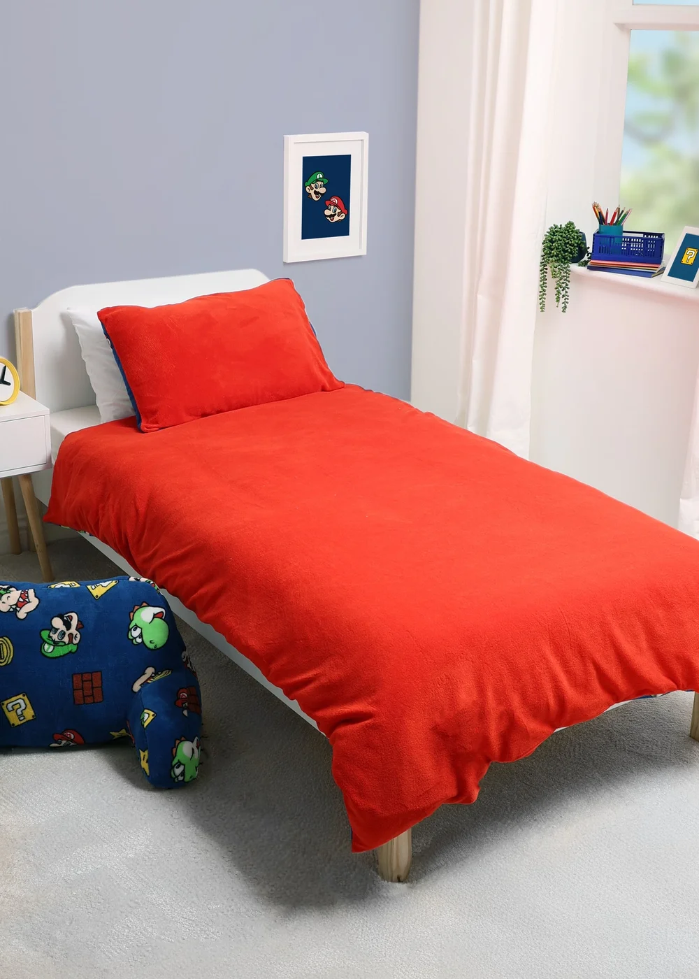 Nintendo Brothers Single Rotary Fleece Duvet - One Size Image 4