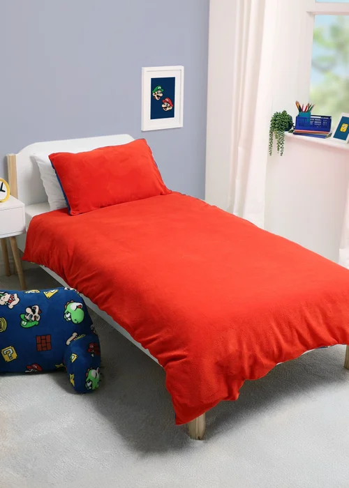 Nintendo Brothers Single Rotary Fleece Duvet - One Size Image 4