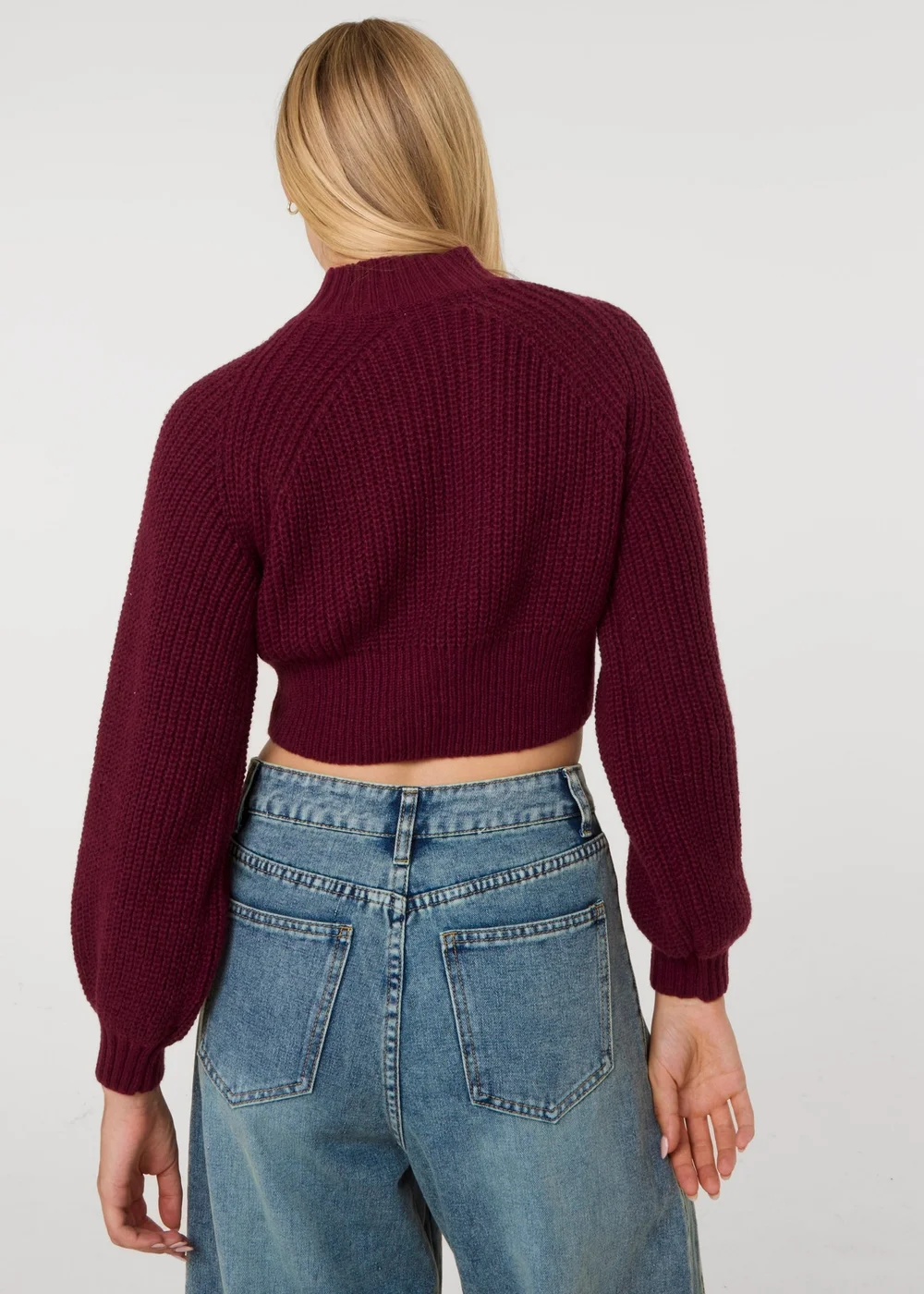 Pink Vanilla Red High Neck Knitted Jumper - S/M Image 4