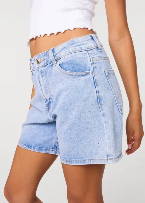 Pink Vanilla Blue Diamante Shorts - 10 Image 2