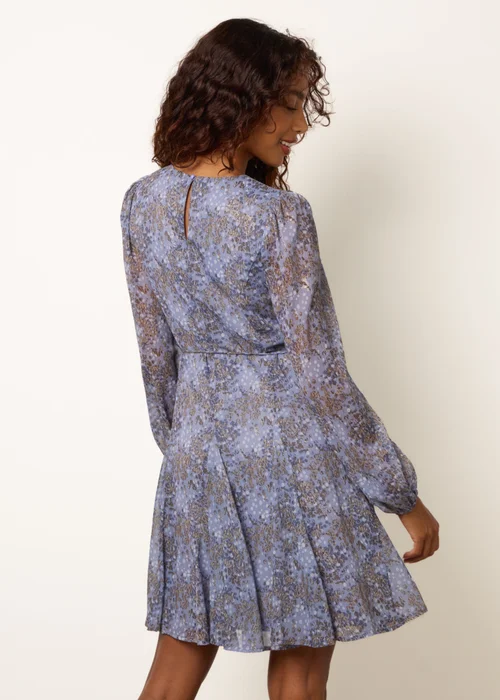 Blue Vanilla Blue Tie Waist Godet Mini Dress - 14 Image 4