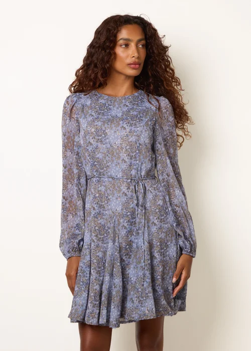 Blue Vanilla Blue Tie Waist Godet Mini Dress - 14 Image 2
