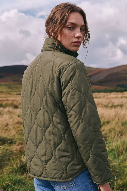 Roman Khaki Petite Padded Jacket - 8 Image 3