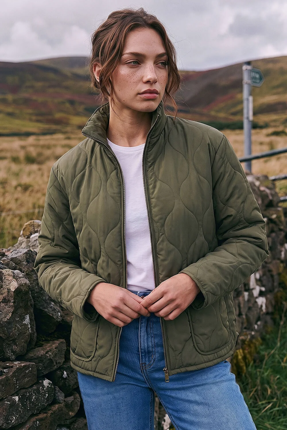 Roman Khaki Petite Padded Jacket - 8 Image 1