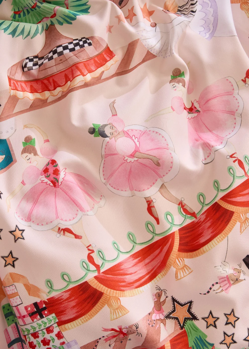 Cath Kidston Christmas Nutcracker Scene Reversible Duvet Cover Set Red / Natural - Double Image 5