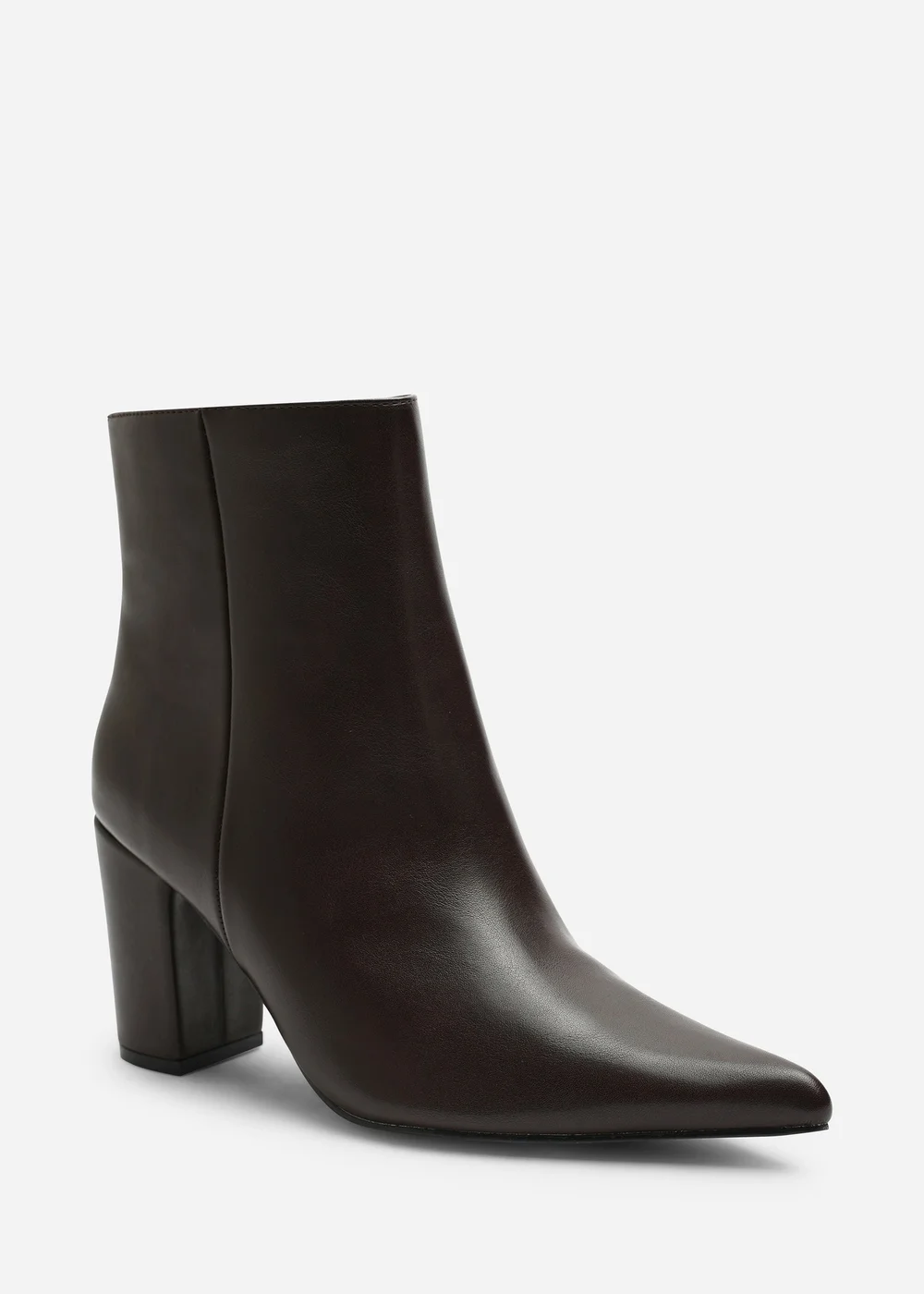 Where's That From Ebrina Dark Brown Pointed Toe Block Heeled Ankle Boot - 8 Image 2