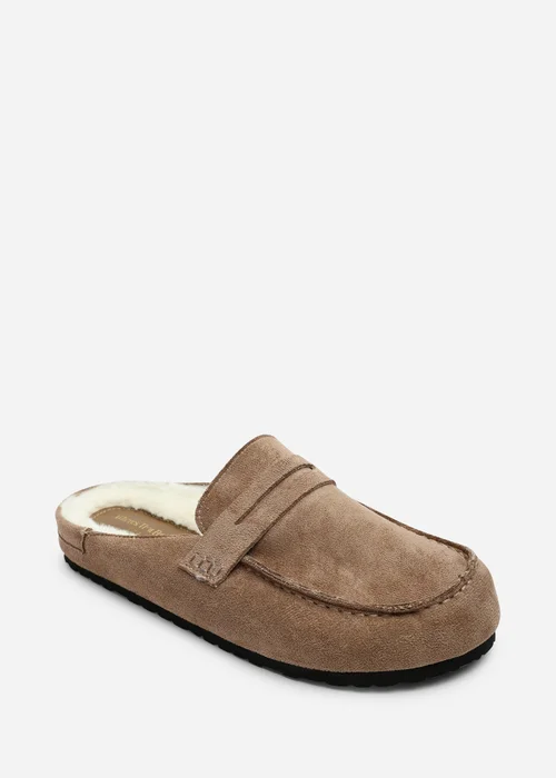 Where's That From Divelle Camel Low Back Slip On Mule With Fleece Lining - 6 Image 3