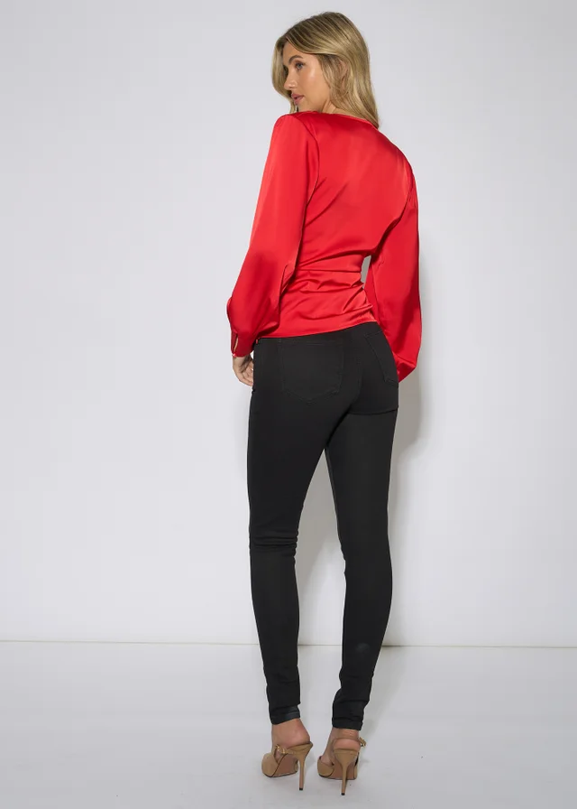 Gini London Black Stretch Slim Fit Casual Jeggings