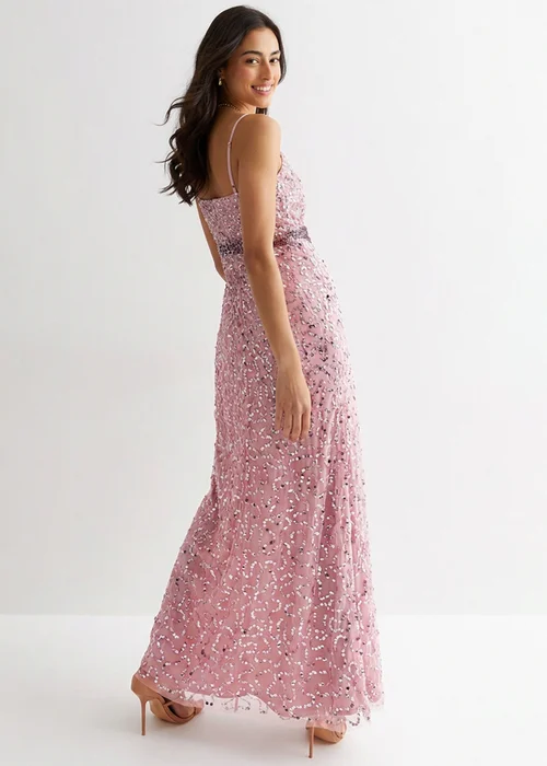 Gini London Blush Embelish Strappy Maxi Dress - 12 Image 2