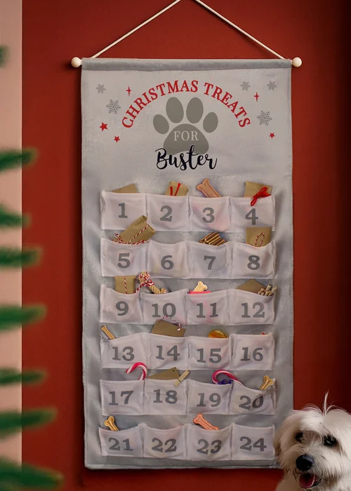 Personalised Memento Company Grey Pet Advent Calendar - One Size Image 1