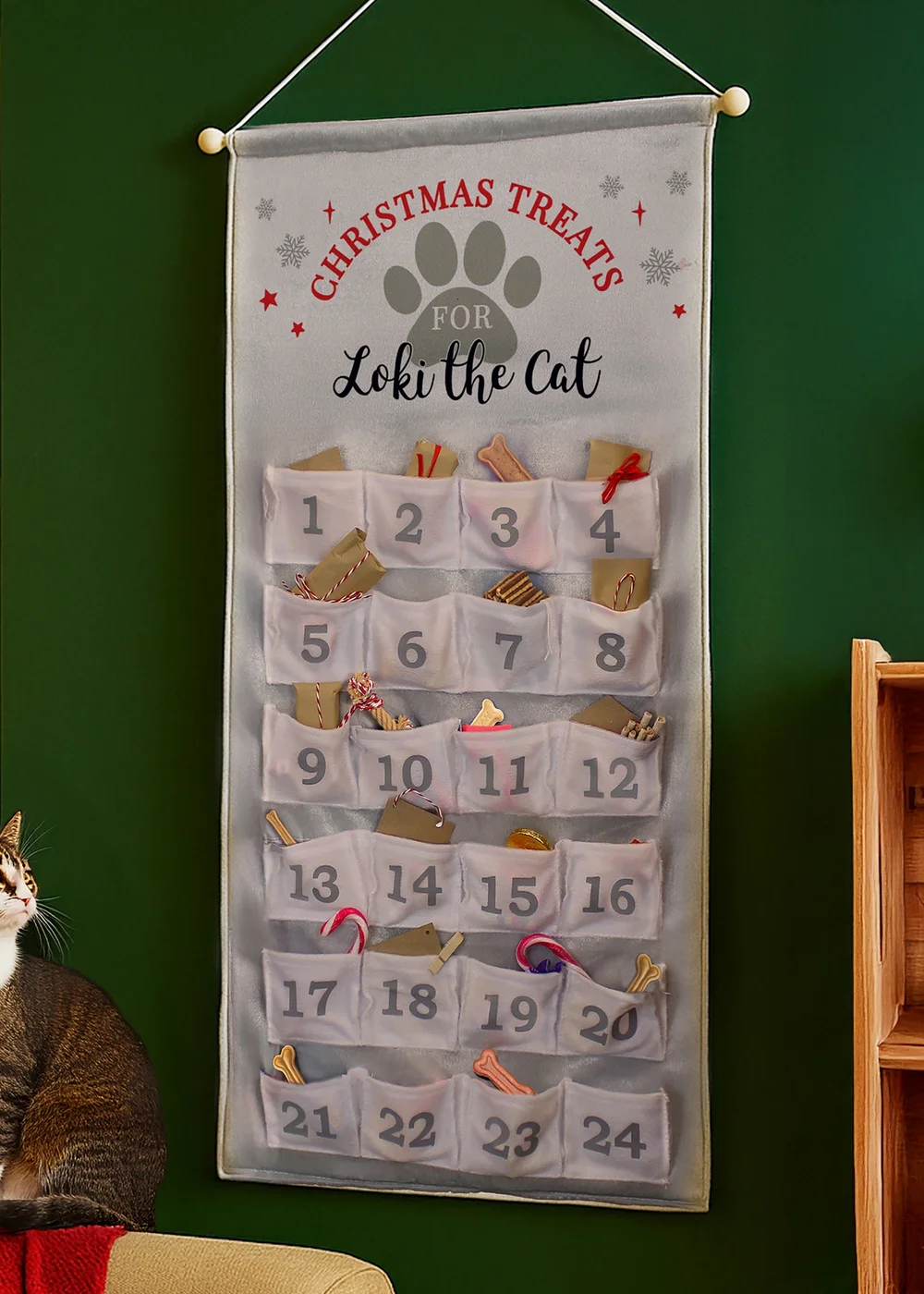 Personalised Memento Company Grey Pet Advent Calendar - One Size Image 3