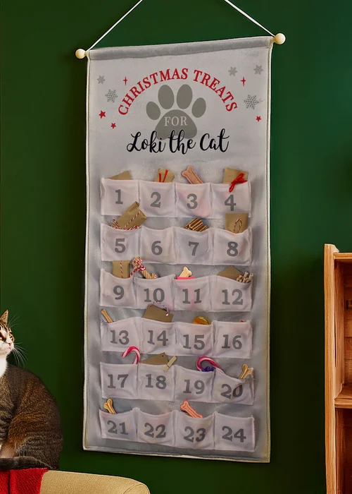Personalised Memento Company Grey Pet Advent Calendar - One Size Image 3