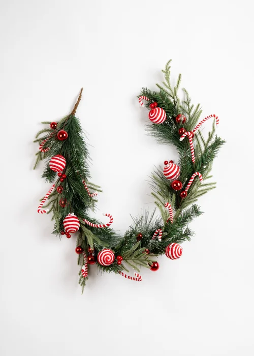 Scottish Everlastings Candy Cane Garland 150cm - One Size Image 3