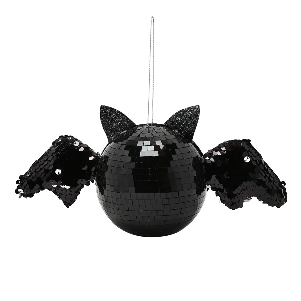 Hocus Pocus Novelties Black Hanging Disco Bat Decoration - One Size Image 2