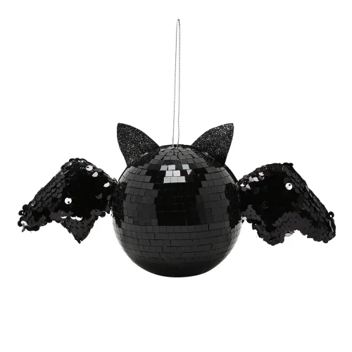 Hocus Pocus Novelties Black Hanging Disco Bat Decoration - One Size Image 2