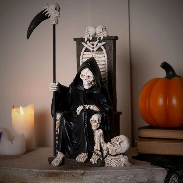 Hocus Pocus Novelties Black Grim Reaper Figurine