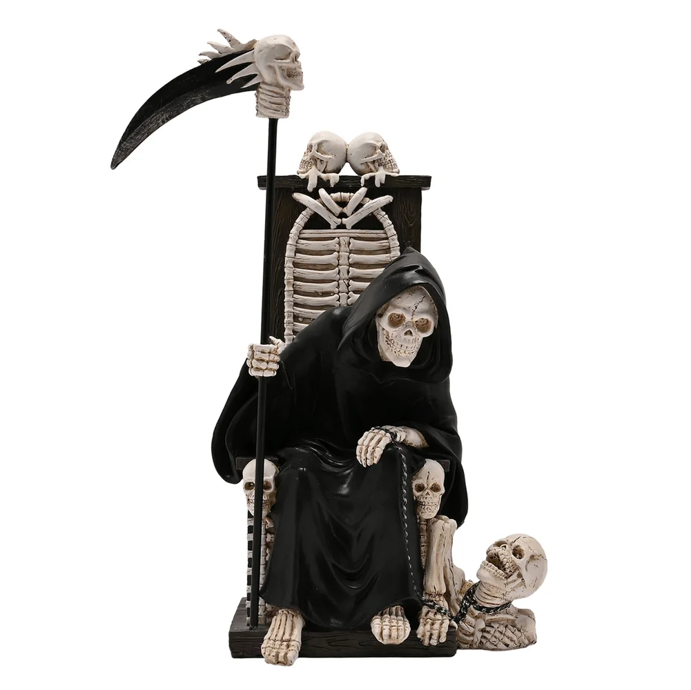 Hocus Pocus Novelties Black Grim Reaper Figurine - One Size Image 2