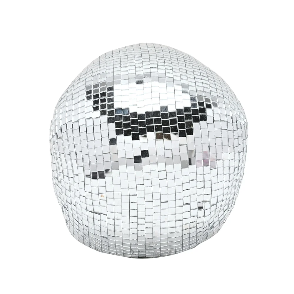Hocus Pocus Novelties Silver Disco Skull Ornament - One Size Image 4