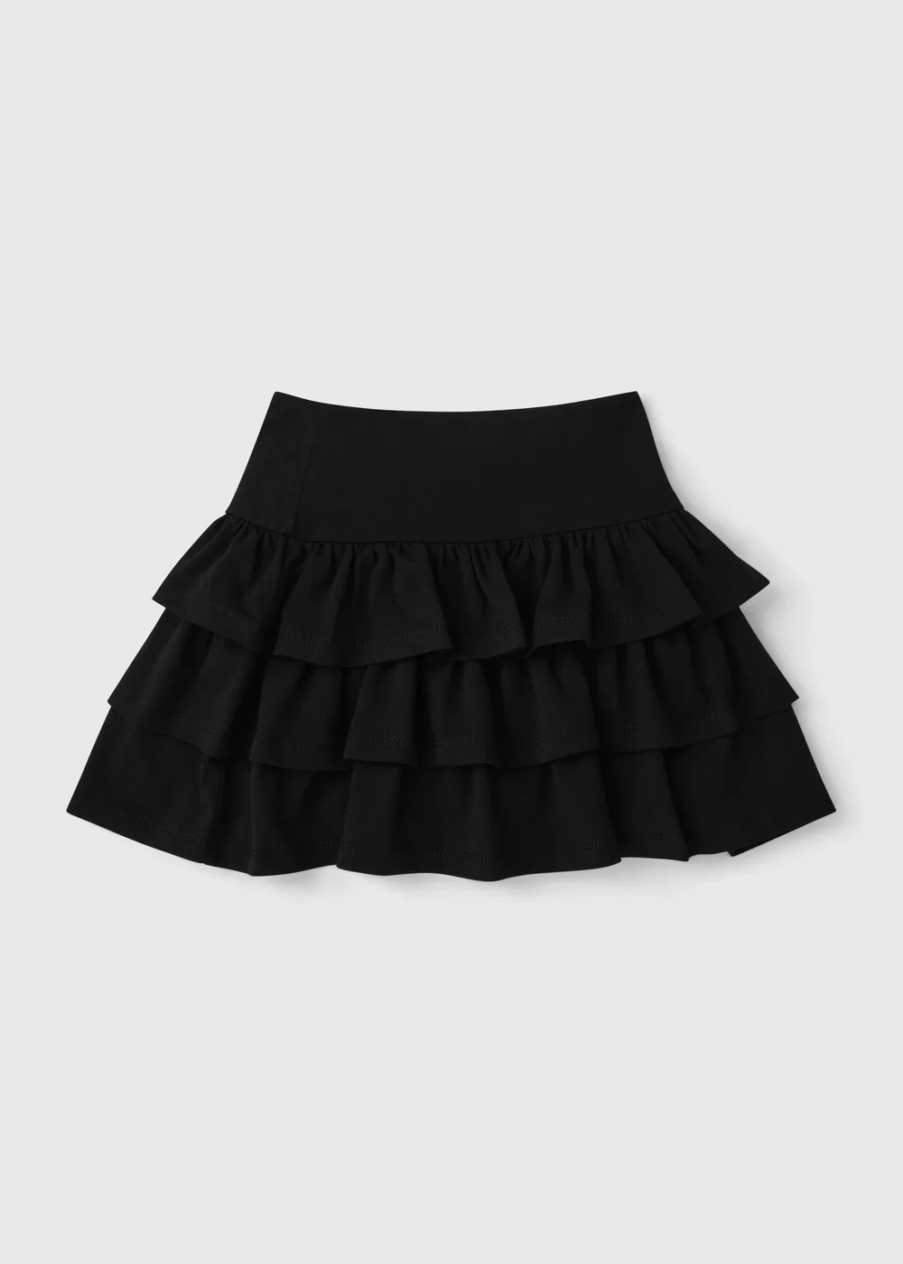 Girls Black Jersey Rara Skort (7-15yrs) - Age 7 Years Image 1