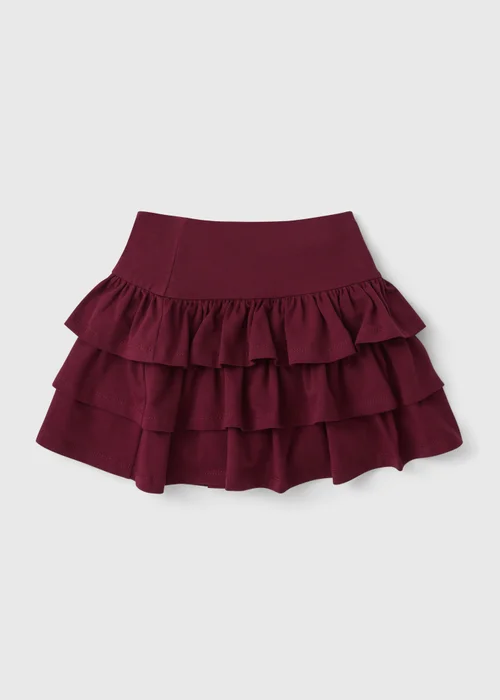 Girls Burgundy Jersey Rara Skort (7-15yrs) - Age 7 Years Image 1