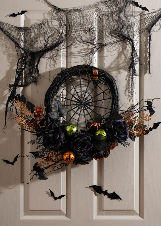 Scottish Everlastings Spiderweb Wreath 61cm