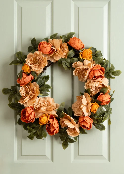 Scottish Everlastings Autumnal Flower Wreath 60cm - One Size Image 1