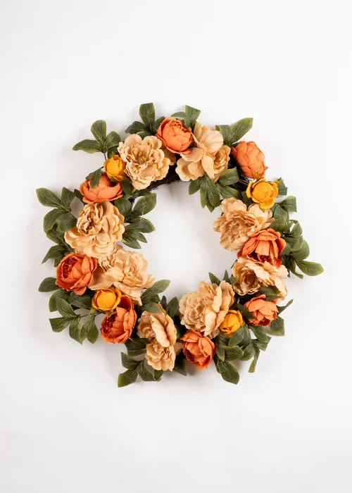 Scottish Everlastings Autumnal Flower Wreath 60cm - One Size Image 2