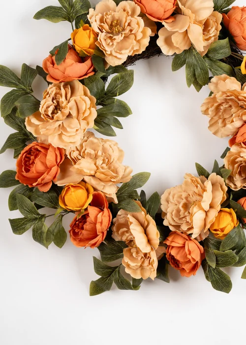 Scottish Everlastings Autumnal Flower Wreath 60cm - One Size Image 3