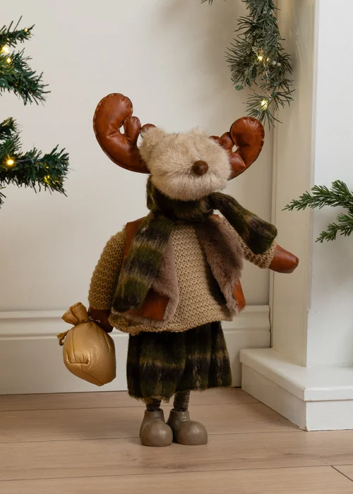 Scottish Everlastings Plush Reindeer Brown 46cm - One Size Image 1