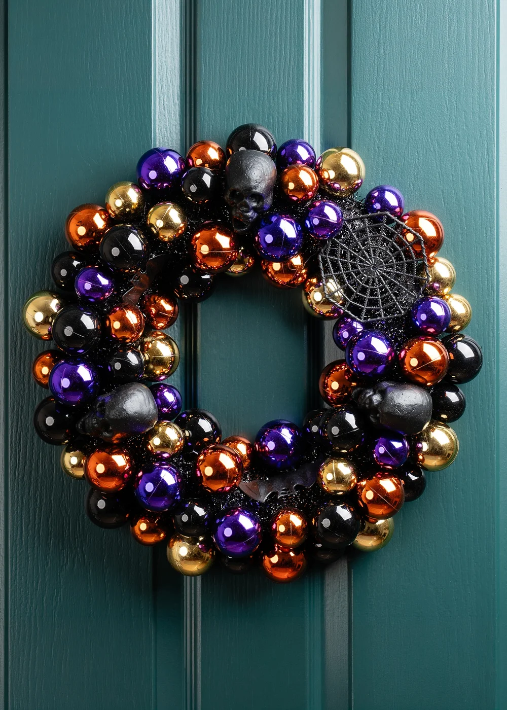 Scottish Everlastings Halloween Bauble Wreath 45cm - One Size Image 1