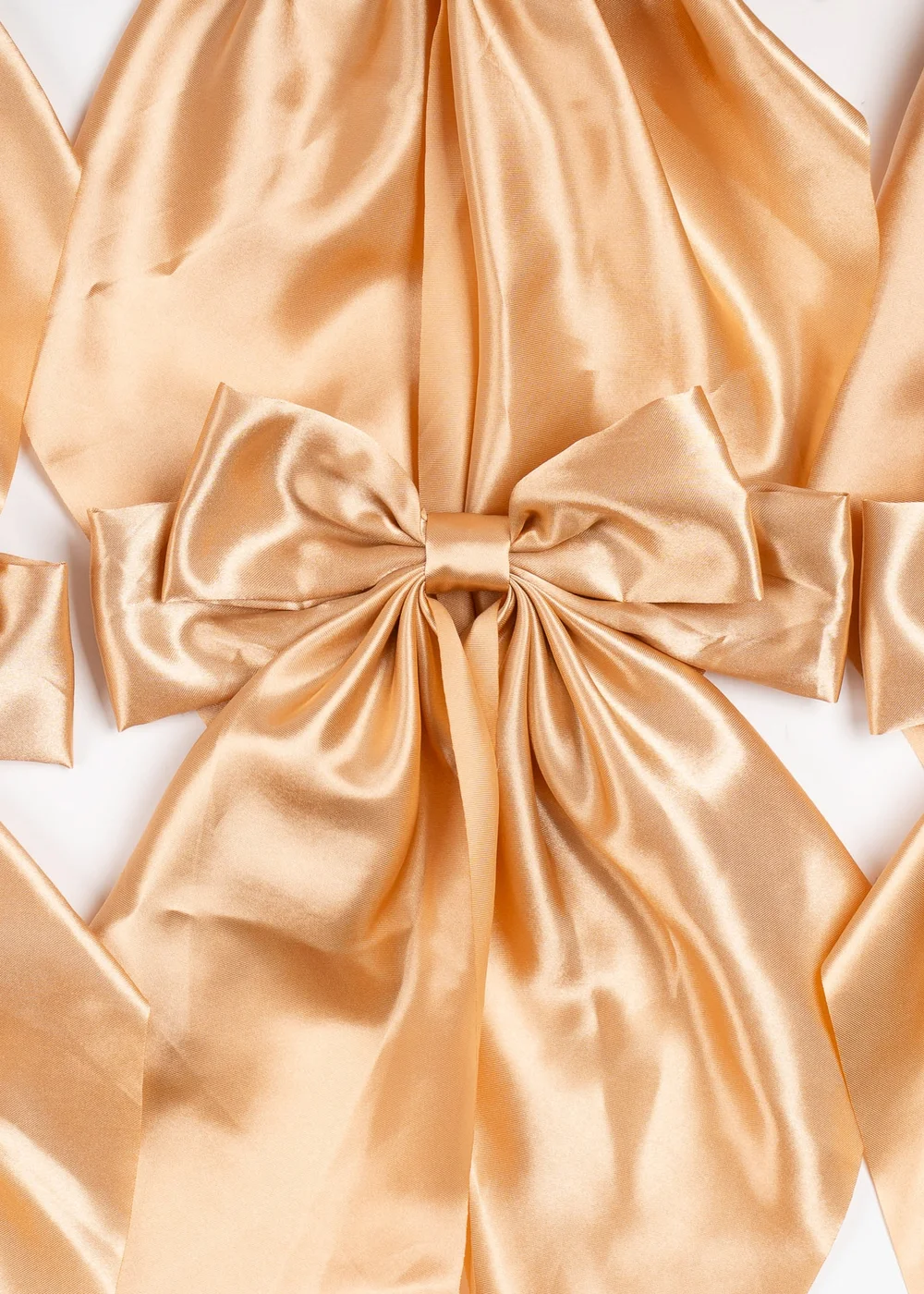 Scottish Everlastings Satin Bow Clip 6pc Set Gold 19cm - One Size Image 2