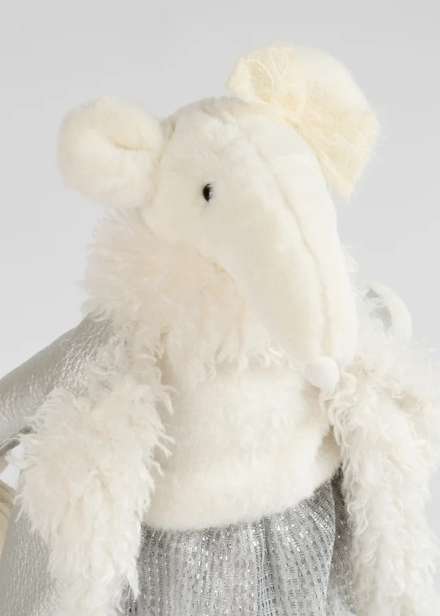 Scottish Everlastings Plush Mouse Silver 44cm
