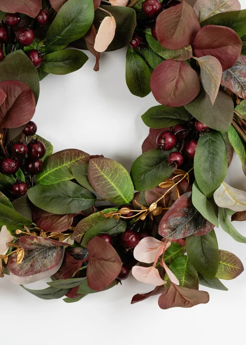 Scottish Everlastings Seasonal Foliage Wreath 45cm - One Size Image 3