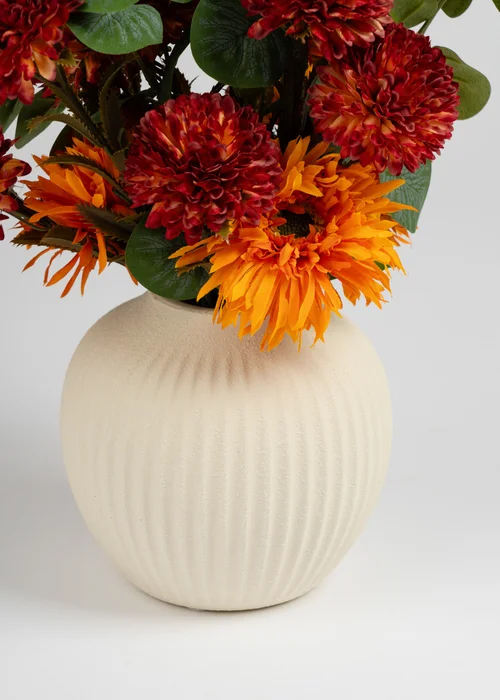 Scottish Everlastings Chrysanthemum & Eucalyptus Arrangement 43cm - One Size Image 3