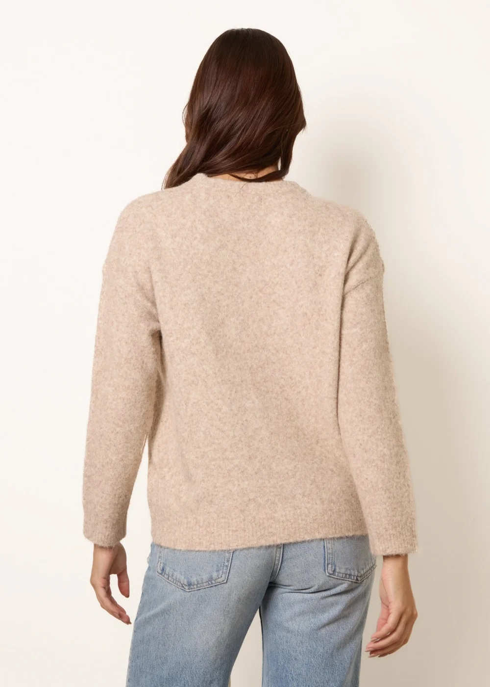 Blue Vanilla Beige Dog Knit Jumper - S/M Image 4