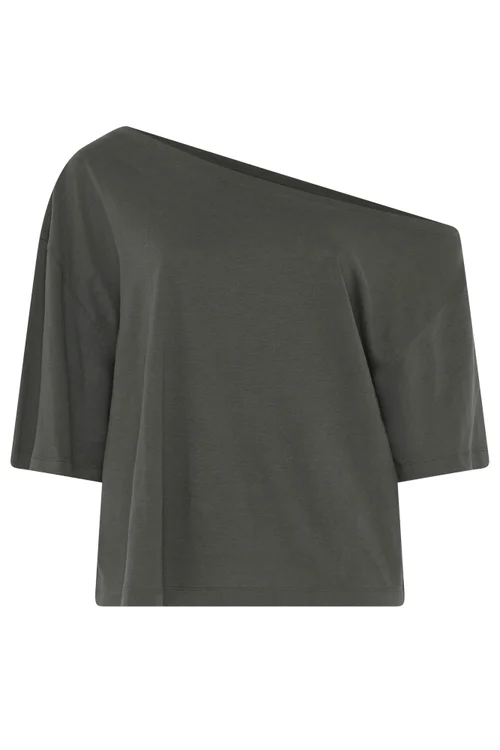Yours Curve Grey Off Shoulder Tee - 14 Image 5