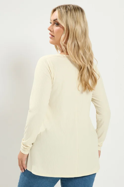 Yours Curve Cream Lace Insert Swing Top - 12 Image 4