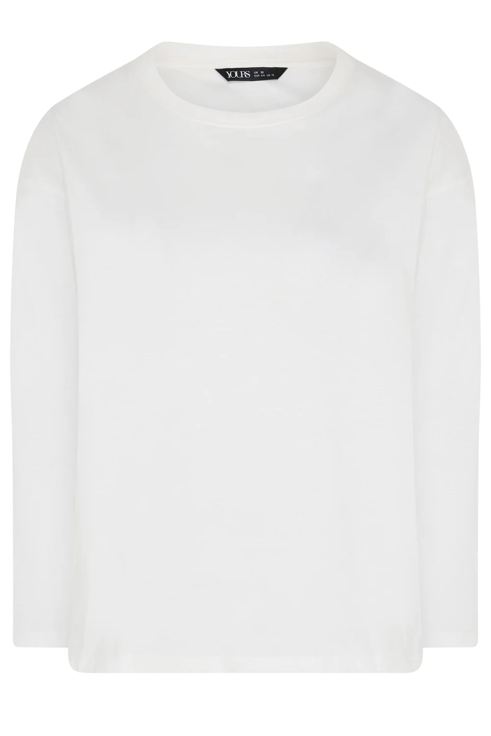 Yours Curve Ivory White Relaxed Cotton Top - 14 Image 5