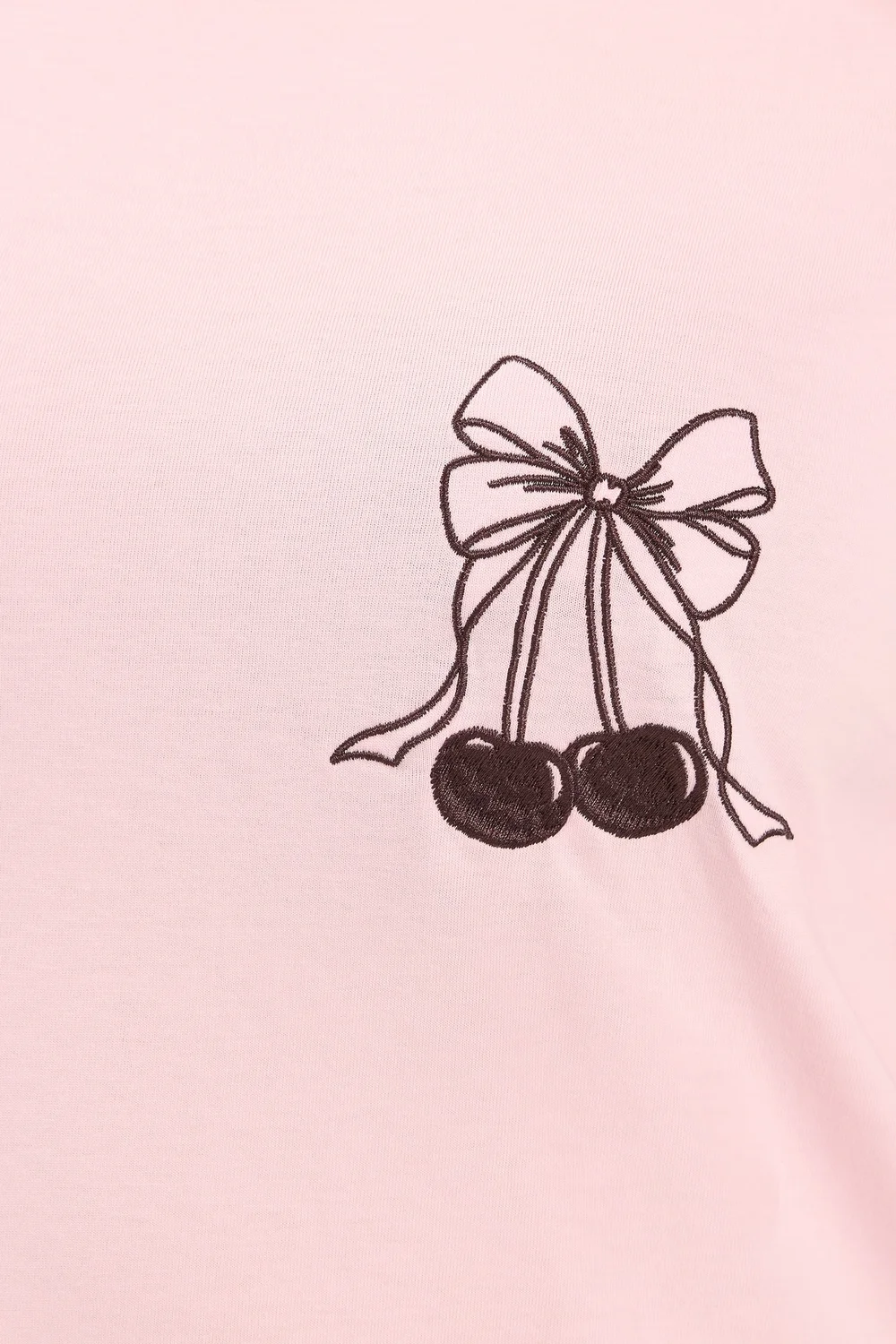 Yours Curve Pink Embroidered Bow T-Shirt - 12 Image 5