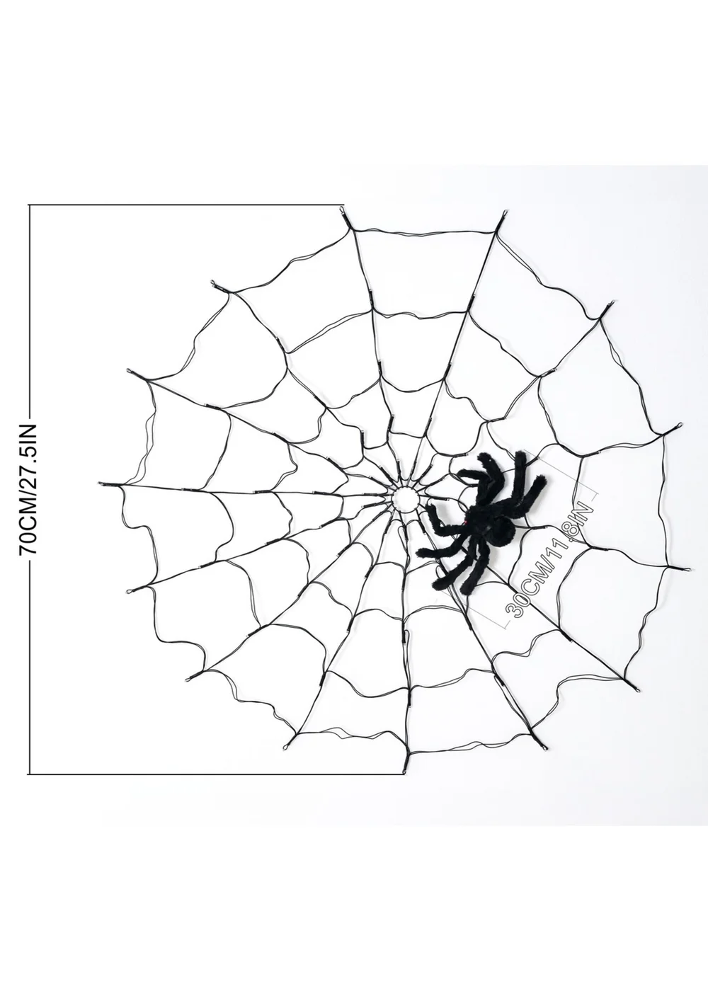 Lifeideas Halloween Spider Web Lights with Spider & Remote Control - One Size Image 5
