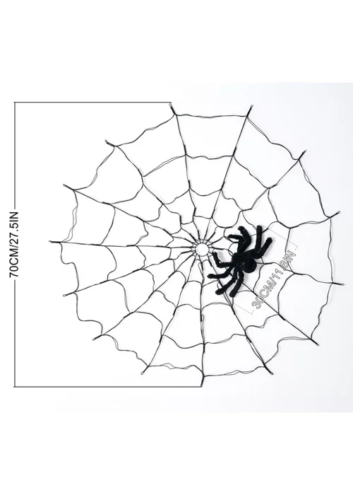Lifeideas Halloween Spider Web Lights with Spider & Remote Control - One Size Image 5