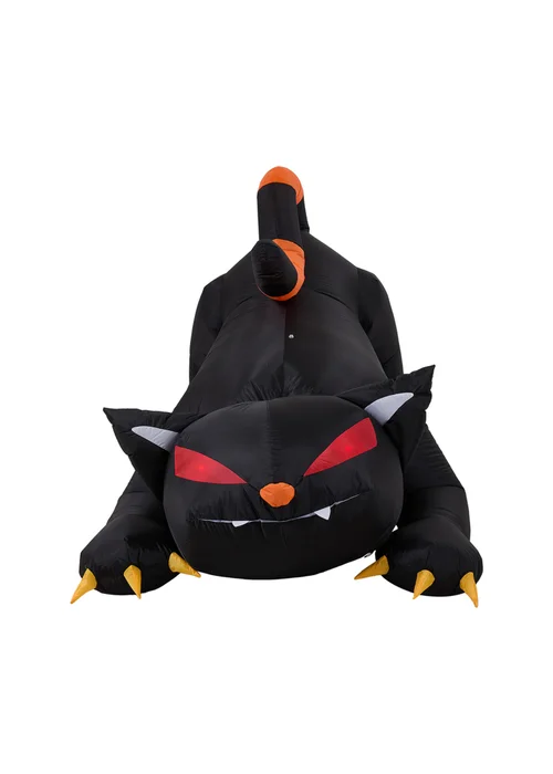 Lifeideas 1.8 m Halloween Inflatable Shaking‑Head Black Cat Decoration - One Size Image 3